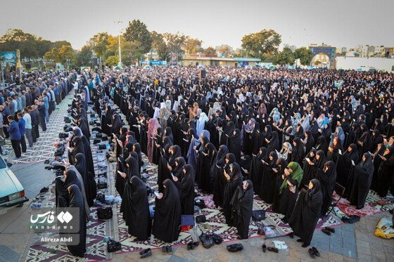 اقامه نماز باران در قزوین