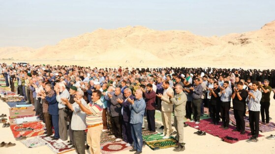 اقامه نماز باران در رامهرمز