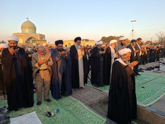 اقامه نماز باران در قزوین