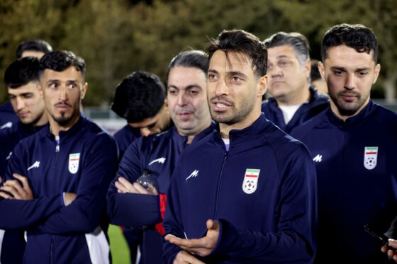 دیدار با بازیکنان و کادر فنی تیم ملی فوتبال