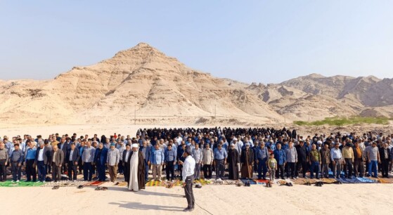 اقامه نماز باران در رامهرمز