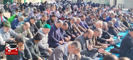 اقامه نماز باران در شهر محمدیه