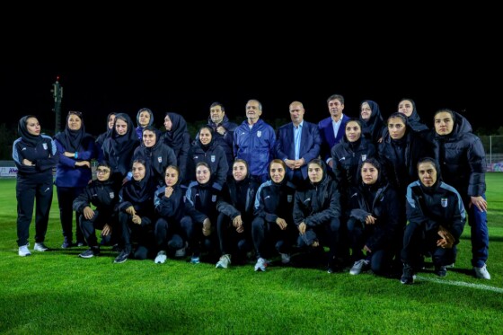 دیدار با بازیکنان و کادر فنی تیم ملی فوتبال