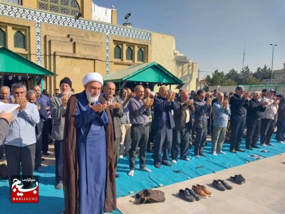 اقامه نماز باران در شهر محمدیه