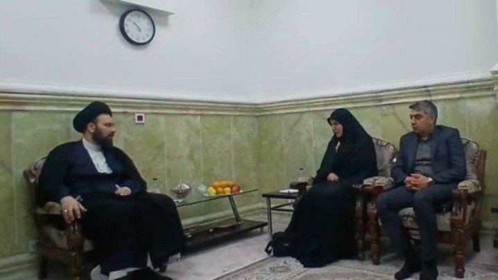 دیدار مشاور رئیس‌جمهور با سید علی خمینی در قم