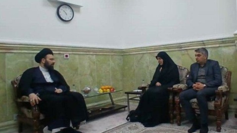 دیدار مشاور رئیسجمهور با سید علی خمینی در قم