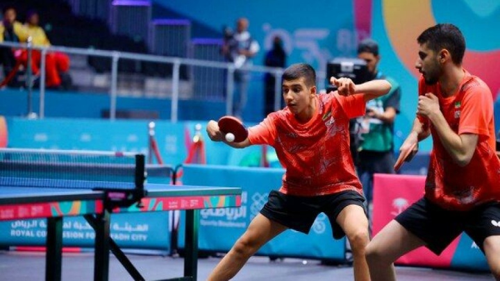 تیم پینگ پنگ مردان ایران نقره گرفت