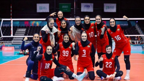 پیروزی تیم ملی والیبال بانوان ایران برابر افغانستان