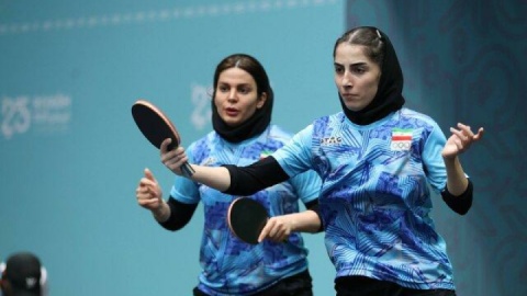 تیم‌های دوبل پینگ‌پنگ مردان و زنان ایران مدال برنز خود را قطعی کردند