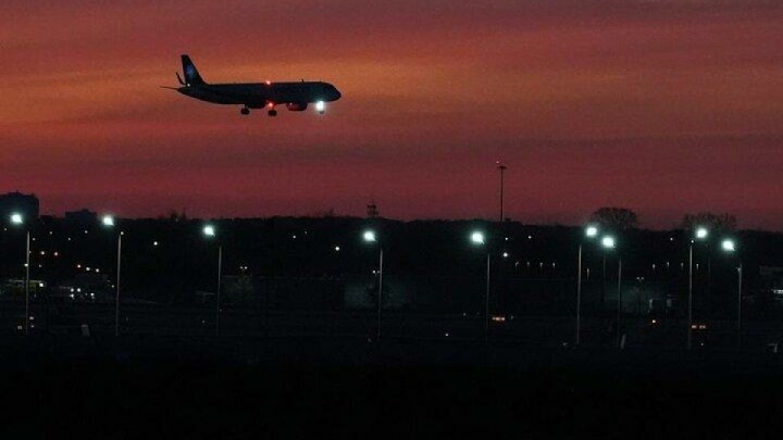 کاهش پروازها در آمریکا به حداقل رسید