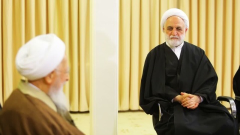 رییس قوه قضاییه با آیت الله جوادی آملی دیدار کرد