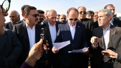 بازدید وزیر جهاد کشاورزی از پروژه مرمت سد آرباطان هریس