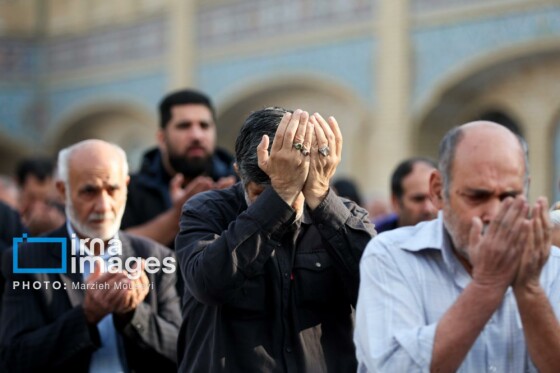 اقامه نماز باران حرم حضرت عبدالعظیم حسنی (ع)