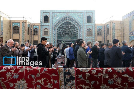 اقامه نماز باران حرم حضرت عبدالعظیم حسنی (ع)