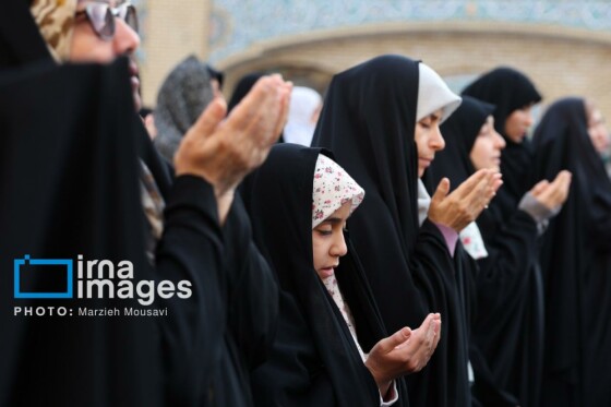 اقامه نماز باران حرم حضرت عبدالعظیم حسنی (ع)