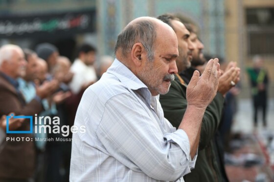 اقامه نماز باران حرم حضرت عبدالعظیم حسنی (ع)