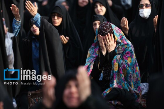 اقامه نماز باران حرم حضرت عبدالعظیم حسنی (ع)