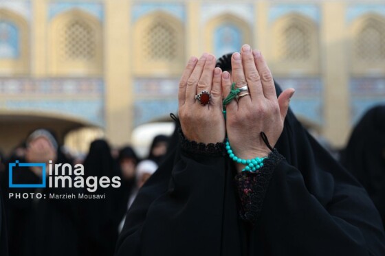 اقامه نماز باران حرم حضرت عبدالعظیم حسنی (ع)