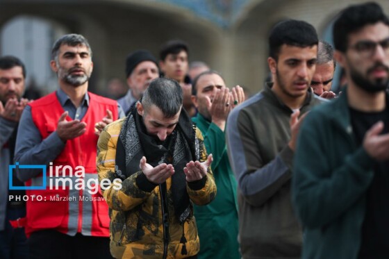 اقامه نماز باران حرم حضرت عبدالعظیم حسنی (ع)