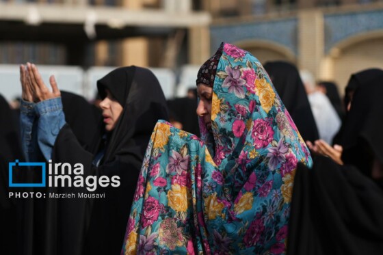 اقامه نماز باران حرم حضرت عبدالعظیم حسنی (ع)