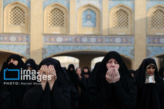 اقامه نماز باران حرم حضرت عبدالعظیم حسنی (ع)