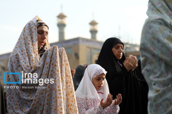 اقامه نماز باران حرم حضرت عبدالعظیم حسنی (ع)