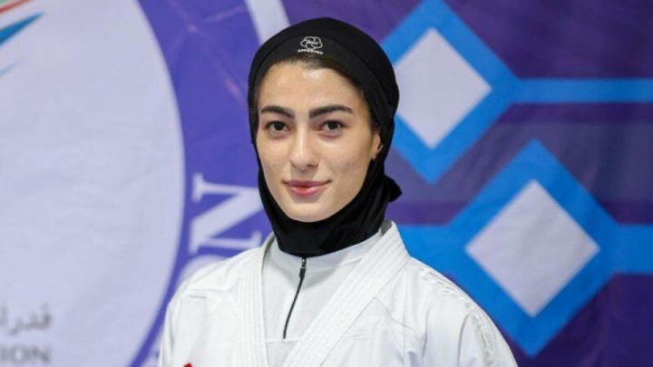 کولاک آتوسا گلشادنژاد، قهرمان کاراته کرمانشاه در ریاض عربستان