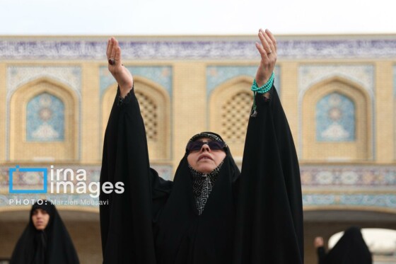 اقامه نماز باران حرم حضرت عبدالعظیم حسنی (ع)