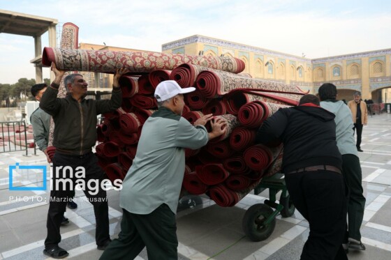 اقامه نماز باران حرم حضرت عبدالعظیم حسنی (ع)