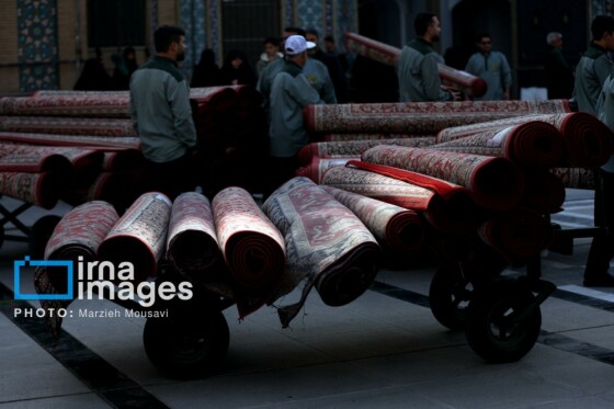 اقامه نماز باران حرم حضرت عبدالعظیم حسنی (ع)