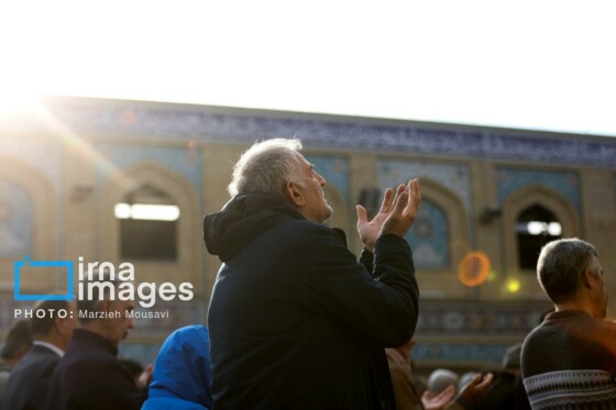 اقامه نماز باران حرم حضرت عبدالعظیم حسنی (ع)