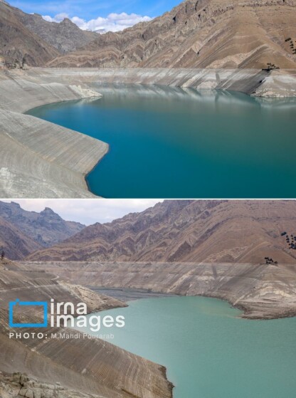 خشک‌ترین وضعیت سد کرج در یک دهه اخیر