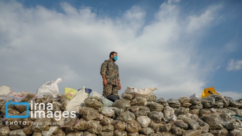 گزارش تصویری/ امحای ۲۰ تن مواد مخدر