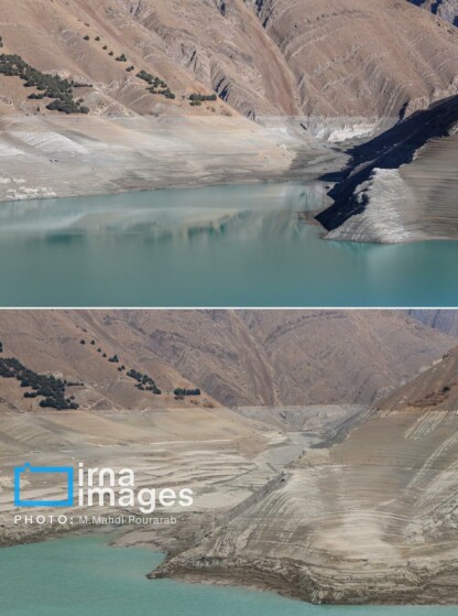 خشک‌ترین وضعیت سد کرج در یک دهه اخیر