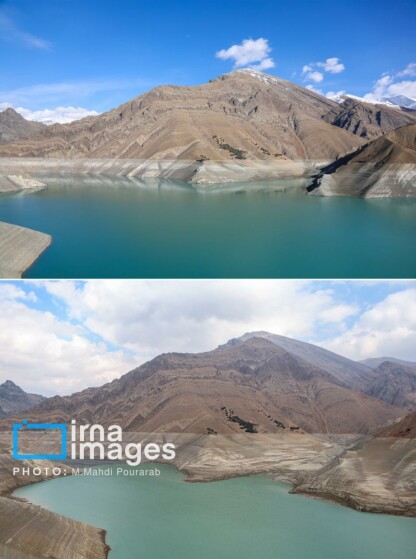 خشک‌ترین وضعیت سد کرج در یک دهه اخیر