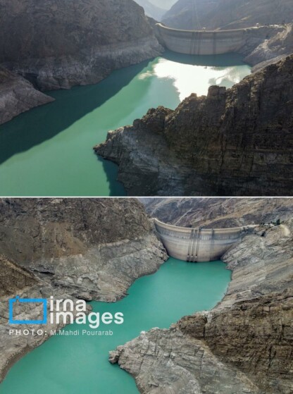 خشک‌ترین وضعیت سد کرج در یک دهه اخیر