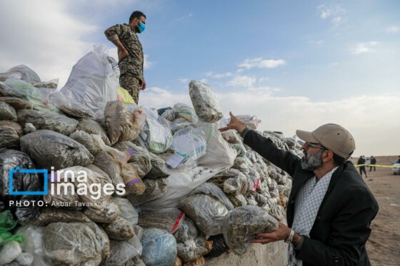 امحای ۲۰ تن مواد مخدر