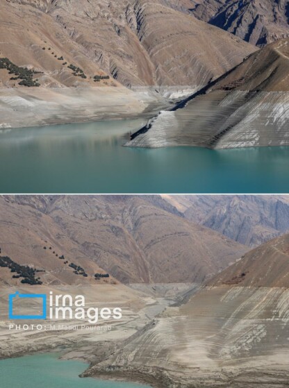 خشکترین وضعیت سد کرج در یک دهه اخیر
