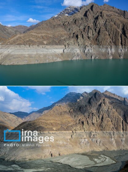 خشکترین وضعیت سد کرج در یک دهه اخیر