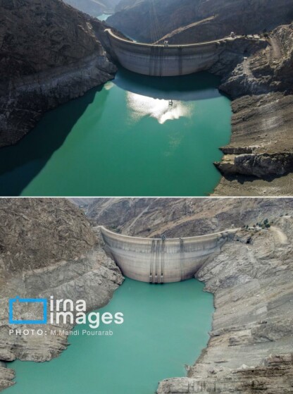 خشکترین وضعیت سد کرج در یک دهه اخیر