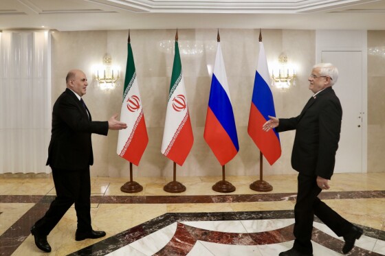 دیدار معاون اول رئيس‌جمهور با نخست وزیر روسیه