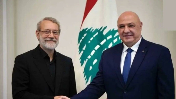 فایل کامل تصویری دیدار علی لاریجانی با رییس‌جمهور لبنان را منتشر کنید