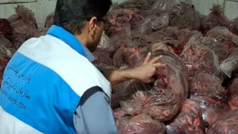 کشف و توقیف یک‌هزارو ۵۰۰ کیلوگرم گوشت مخلوط اسب و گاو در اهواز