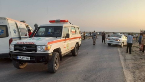 تصادف خودروی حامل اتباع خارجی در مسیر سراوان - خاش ۹ کشته برجا گذاشت