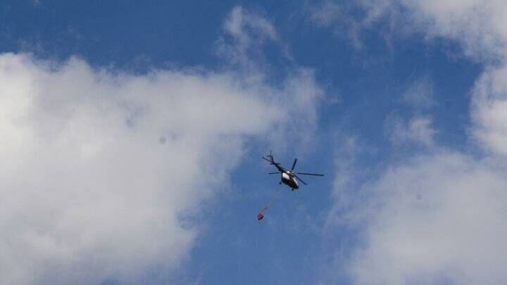 اعزام سه فروند بالگرد وزارت دفاع برای کمک به اطفای حریق جنگل‌های چالوس