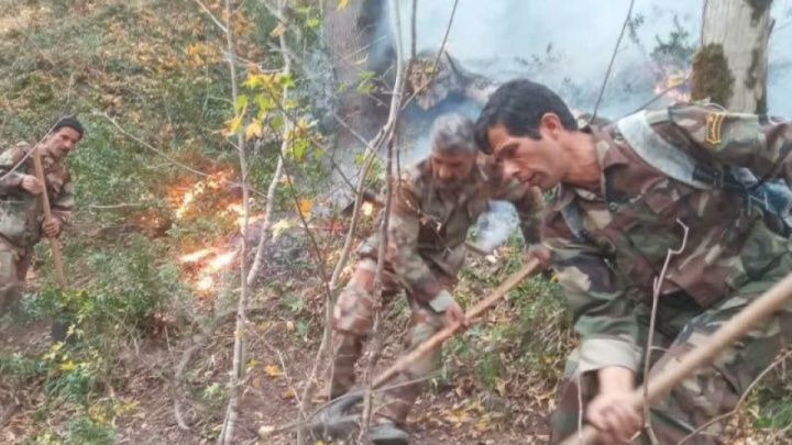 حریق جنگل‌ اشکته‌چال رامسر مهار شد/ لزوم مشارکت دهیاران برای حفاظت از جنگل