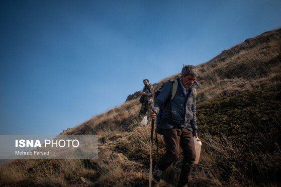 عملیات مهار آتش‌سوزی مناطق کوهستانی روستاهای دلیر و الیت