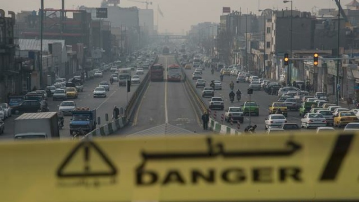 ۱۷ ایستگاه کیفیت هوای پایتخت در وضعیت قرمز