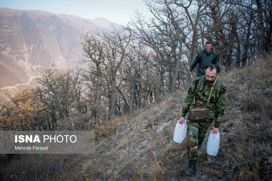 عملیات مهار آتشسوزی مناطق کوهستانی روستاهای دلیر و الیت