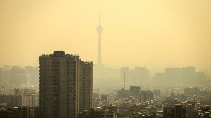 افزایش آلودگی هوای تهران با بروز وارونگی دما